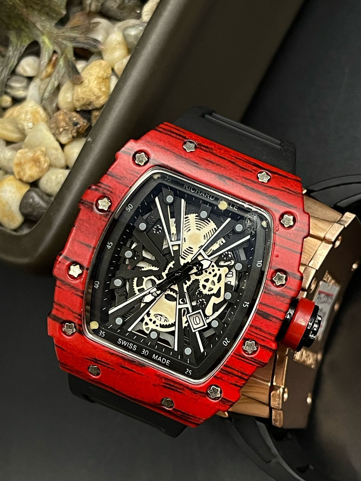 Gray helmet for bikers