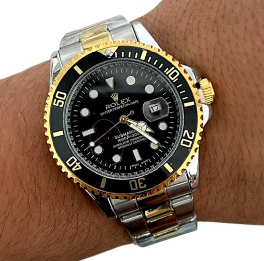 Rolex Premium Doraplata Negro