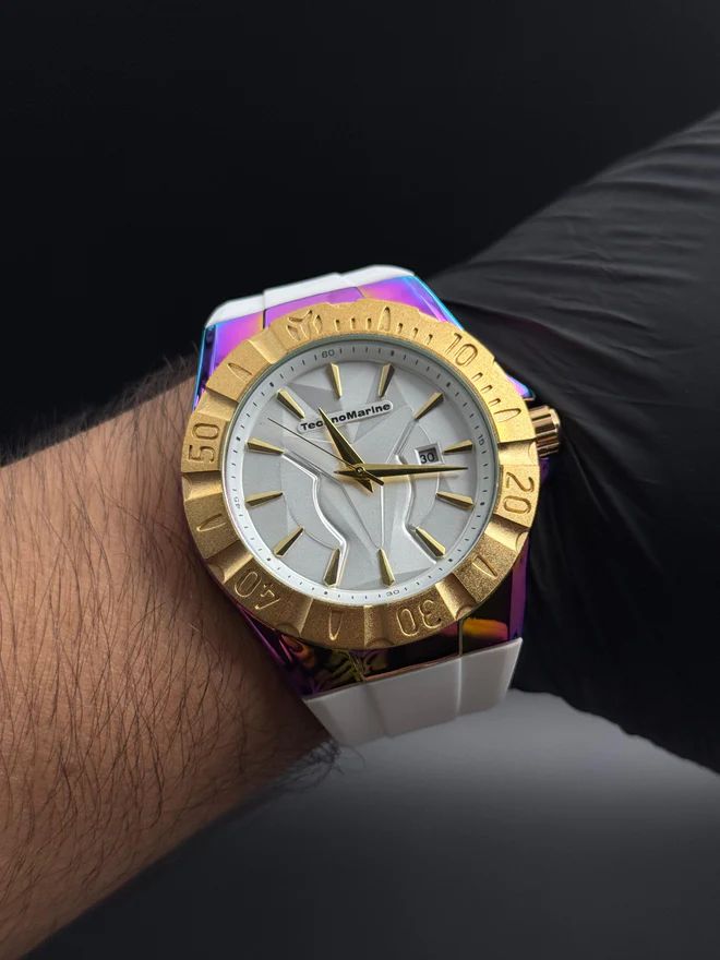 TechnoMarine Monogram Tornasol Blanco