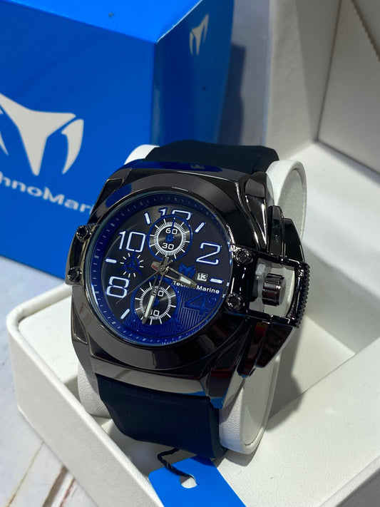 TechnoMarine Negro con Azul
