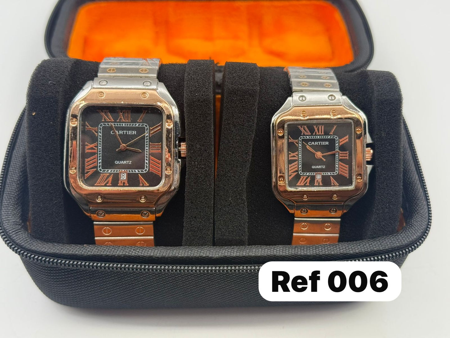 CARTIER SANTOS PLUS PAREJAS METALICOS