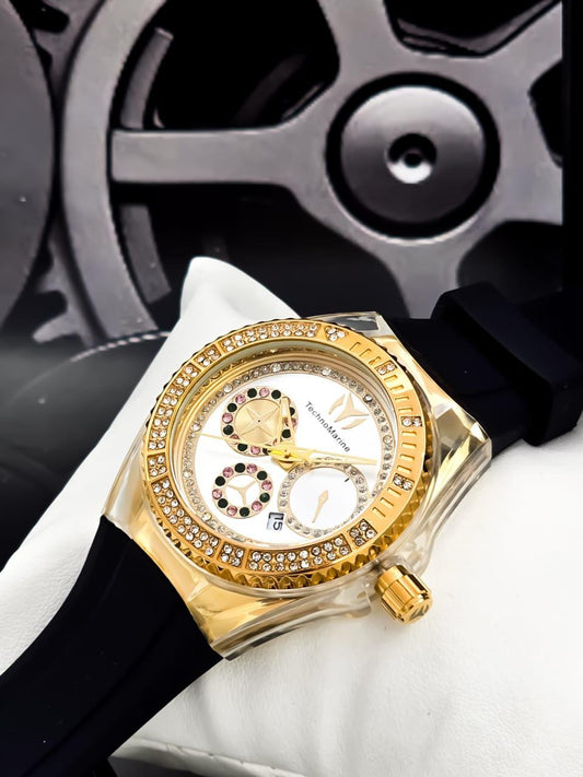 Technomarine Crystal Gold Negro