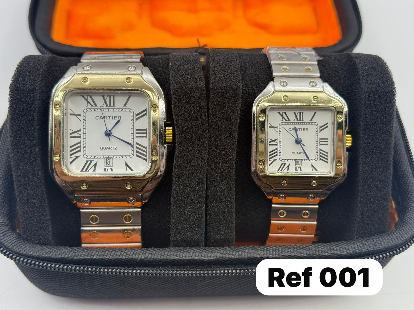 CARTIER SANTOS PLUS PAREJAS METALICOS