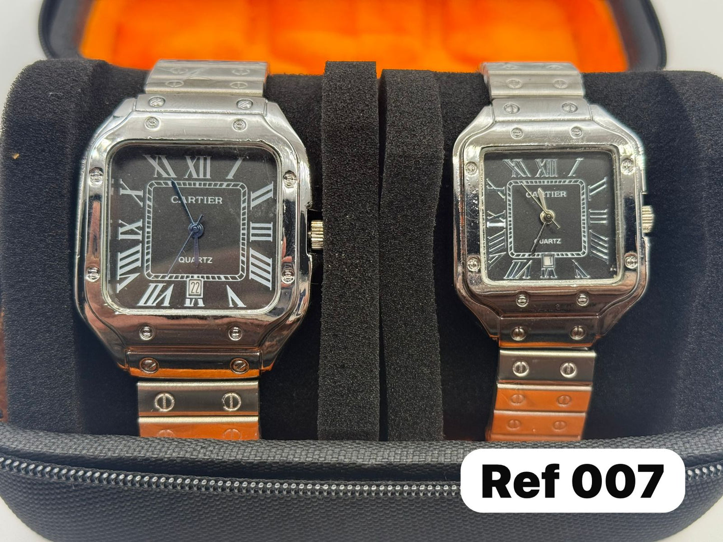 CARTIER SANTOS PLUS PAREJAS METALICOS