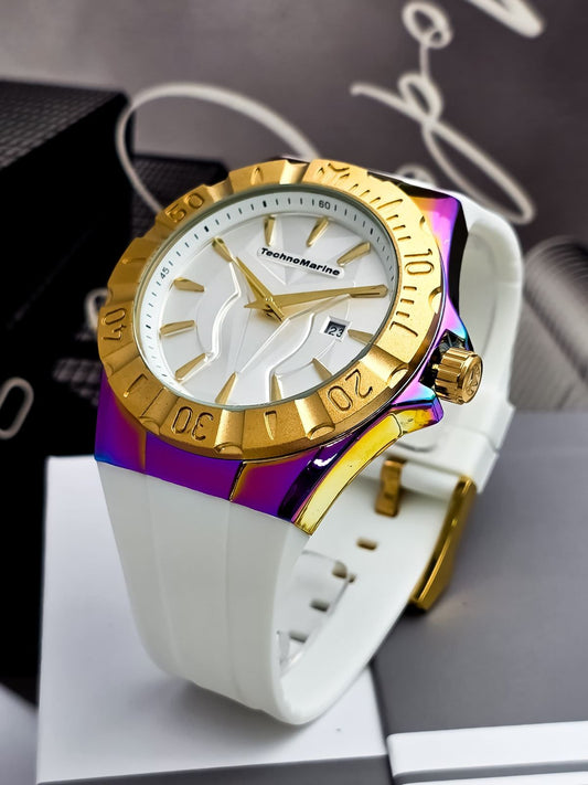 TechnoMarine Monogram Tornasol Blanco