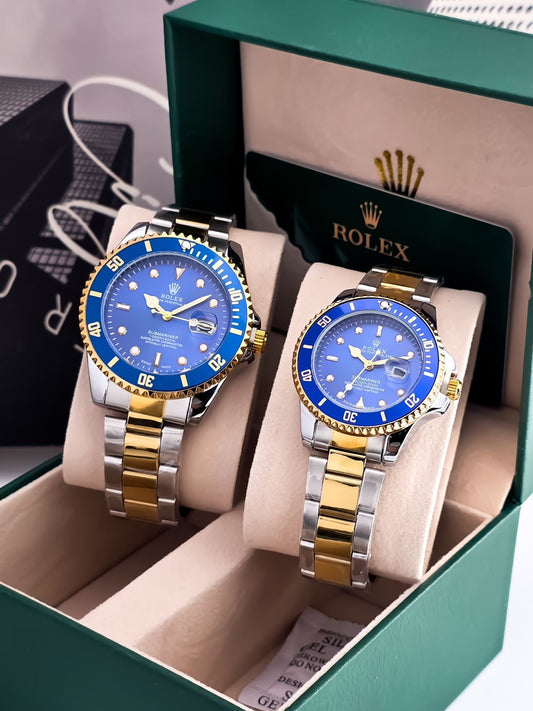Rolex Dora platazul En Parejs