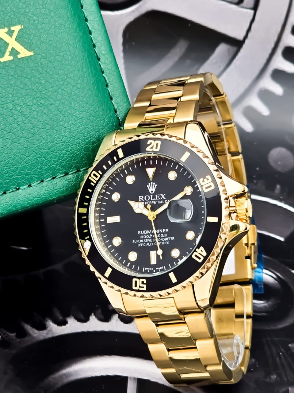 Rolex Submariner Dorado Con Negro