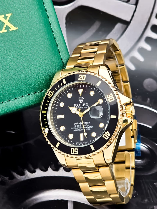 Rolex Submariner Dorado Con Negro