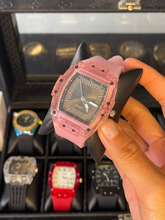 Guess QuarTz Rosa negro