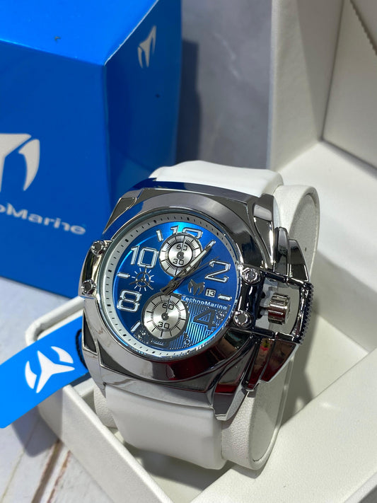 TechnoMarine Blanco Con Azul