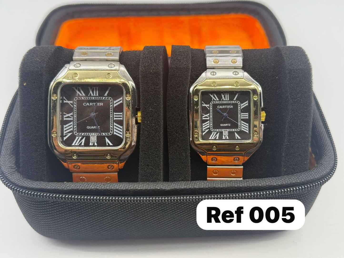CARTIER SANTOS PLUS PAREJAS METALICOS
