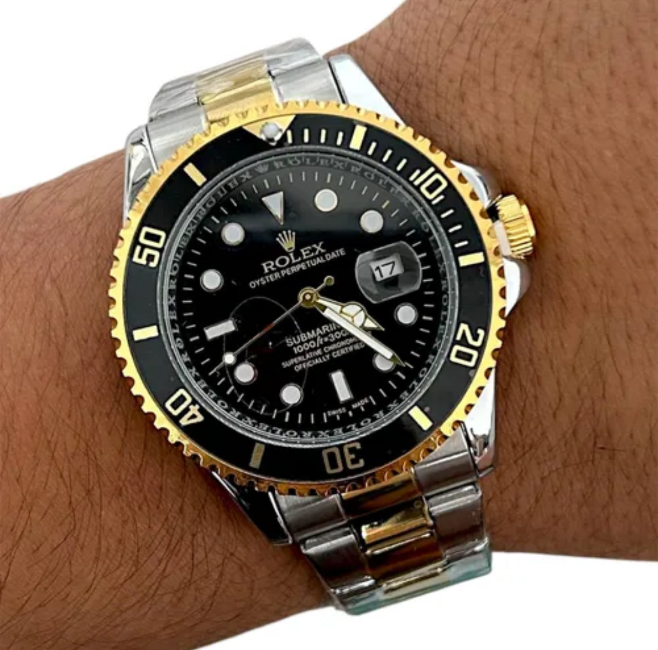 Rolex Premium Doraplata Negro