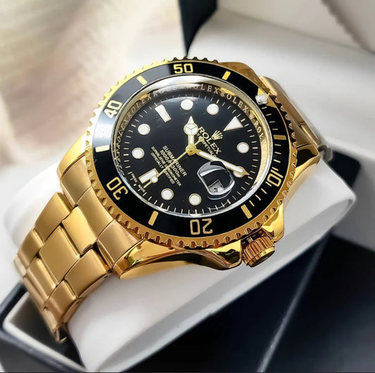 Rolex Submariner Dorado Con Negro