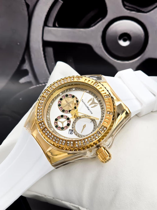 TechnoMarine Crystal Gold Blanco