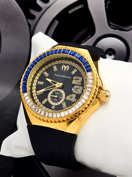 TechnoMarine Perlado azul (Tamaño Normal y mini)