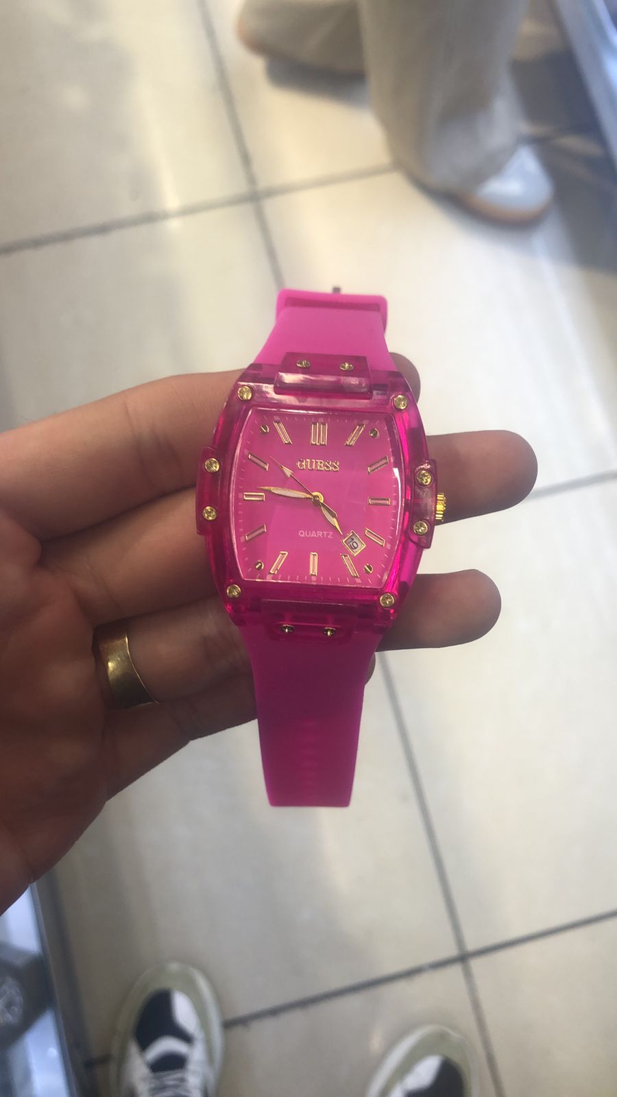 Guess QuarTz Rosa
