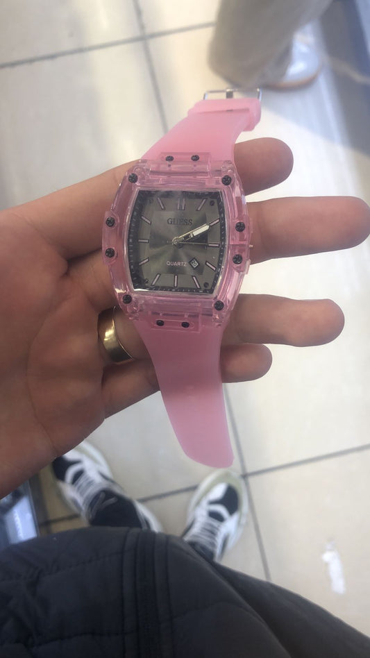 Guess QuarTz Rosa negro