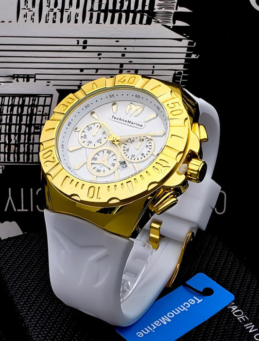TechnoMarine Dream Cruice Dorado Con Blanco