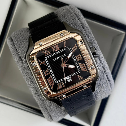 Reloj Cartier Santos Goma