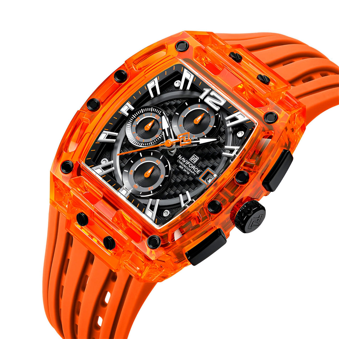 Reloj Naviforce Deportivo Nf7105 Goma Ho