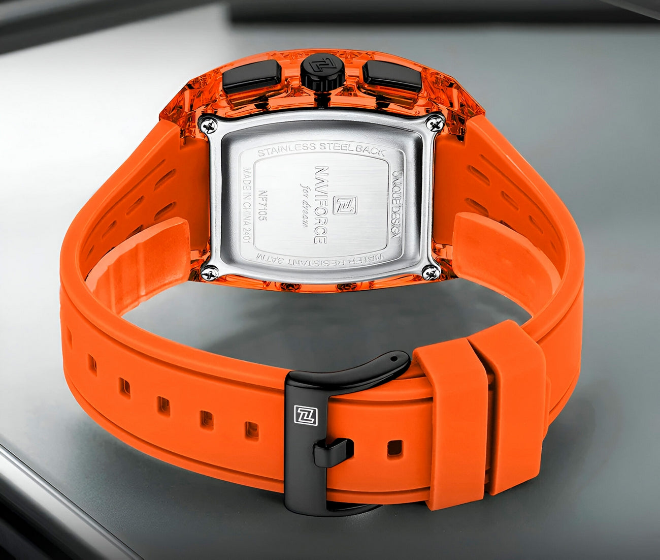 Reloj Naviforce Deportivo Nf7105 Goma Ho