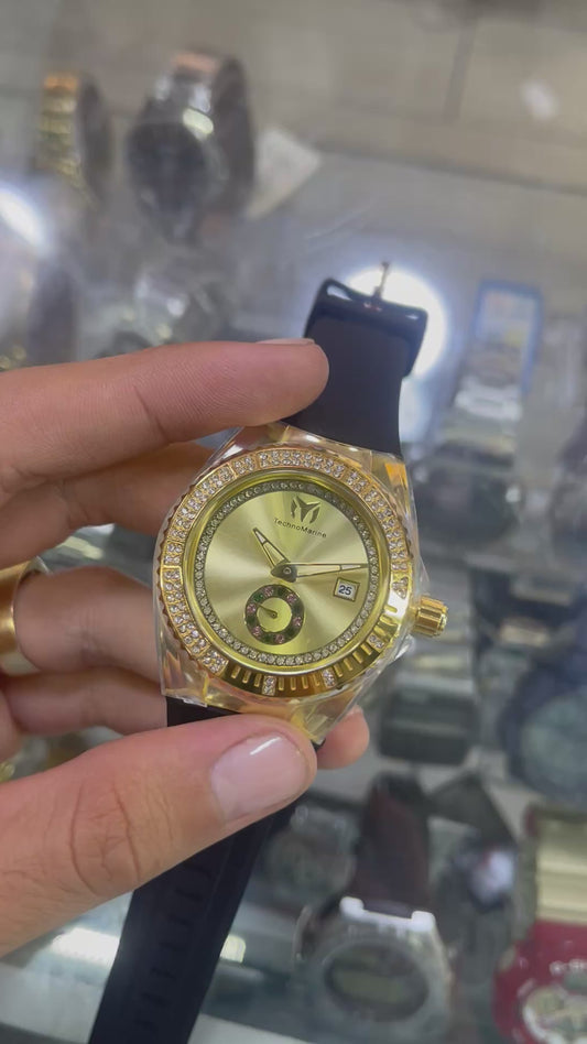 Techno Brillante Dorado Mini