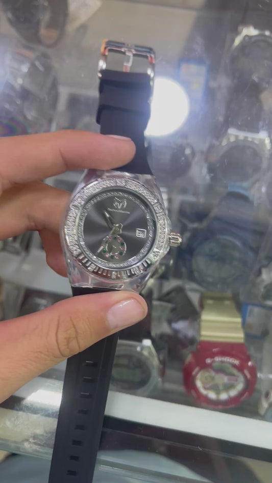 Techno Brillante Negro mini