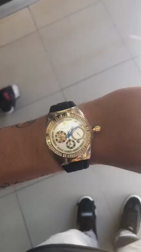 Technomarine Crystal Gold Negro