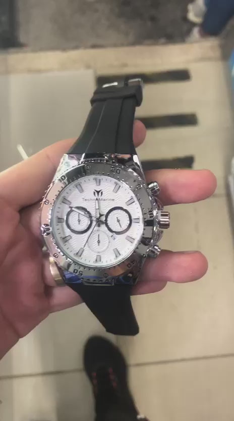 TechnoMarine Cruise California Plateado Con Negro
