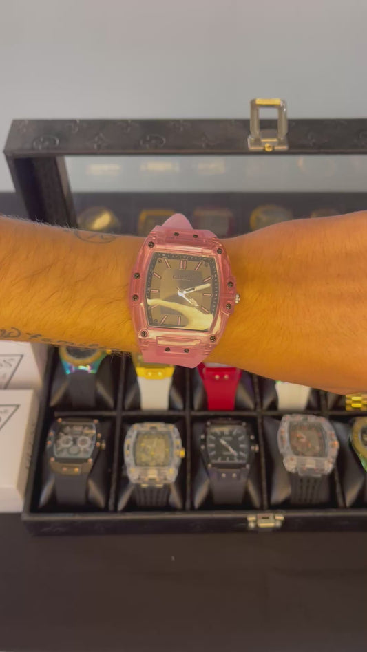 Guess QuarTz Rosa negro