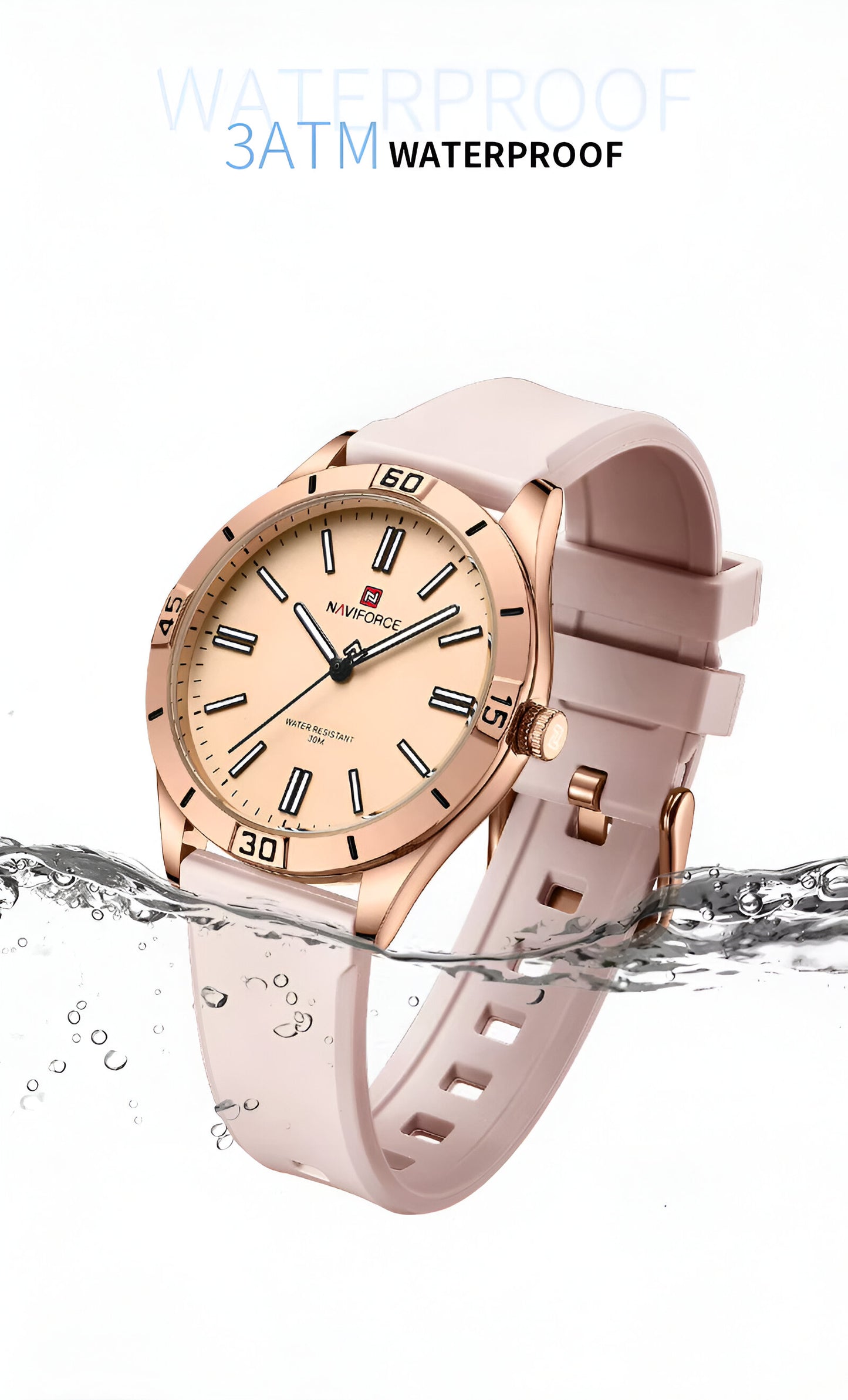 Reloj Naviforce Sport Nf5041 Mujer Goma